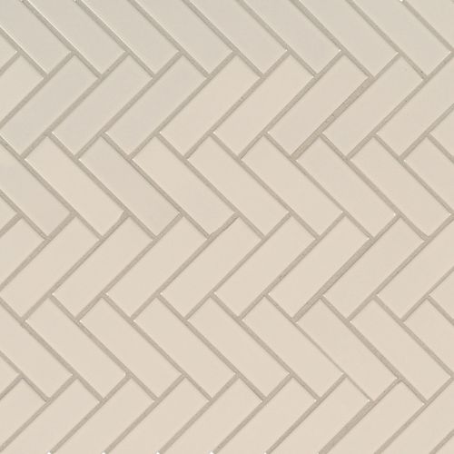 Almond Glossy Herringbone view 1