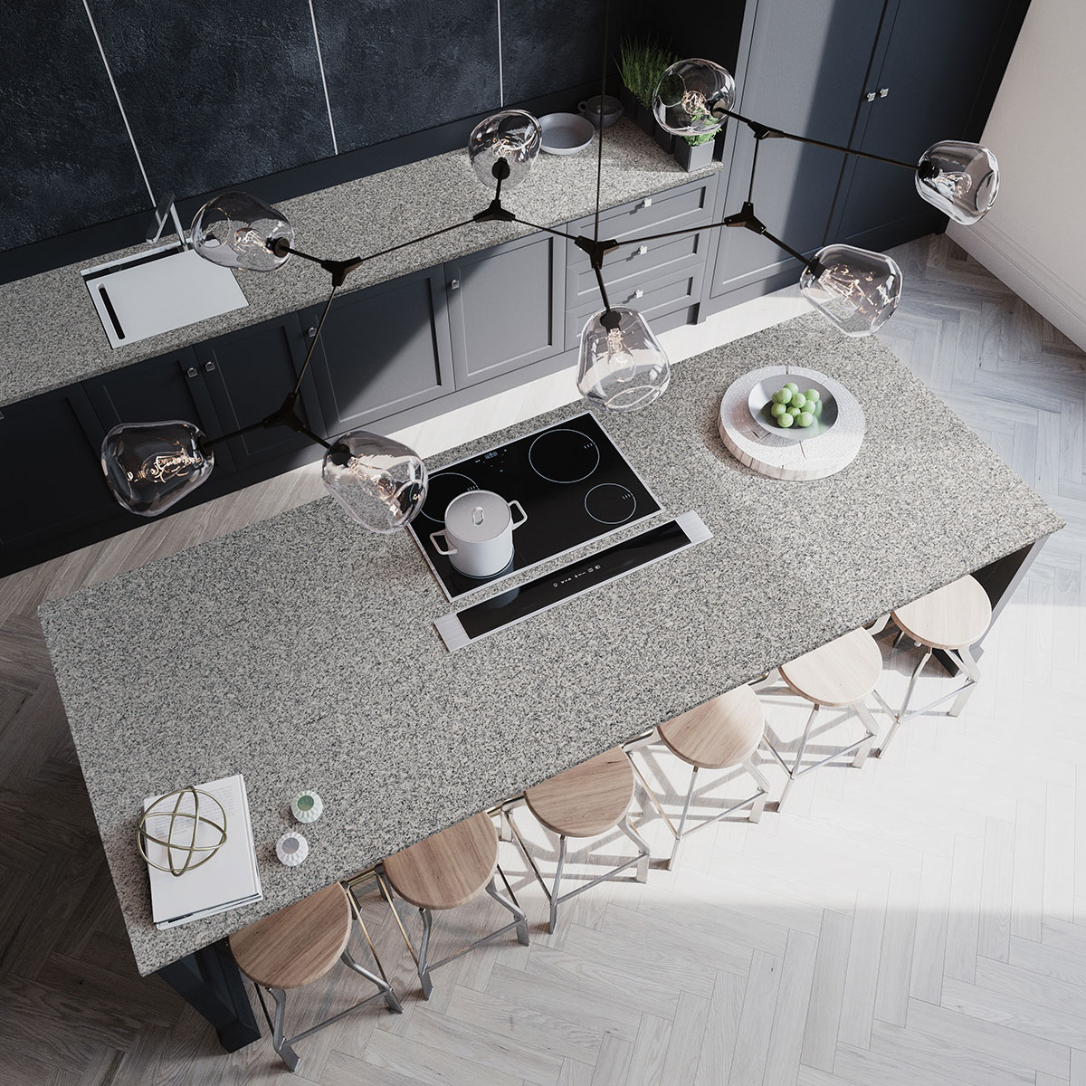 Gray Atlantico Granite scene 4
