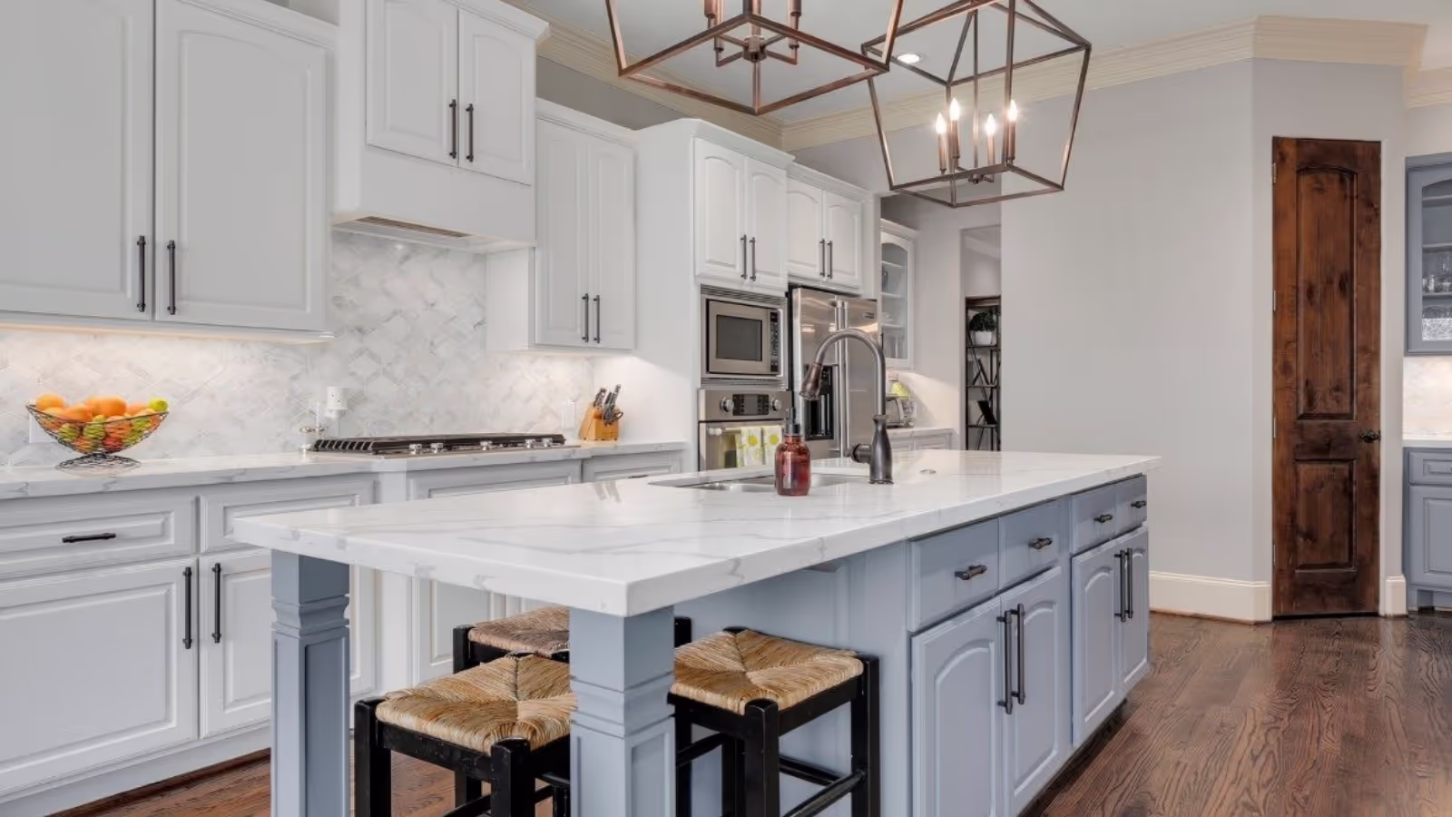 Modern kitchen home interior shot