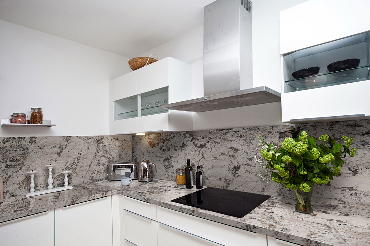 Gray Nuevo Granite scene 3