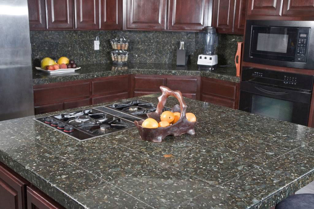 Peacock Green Granite scene 4