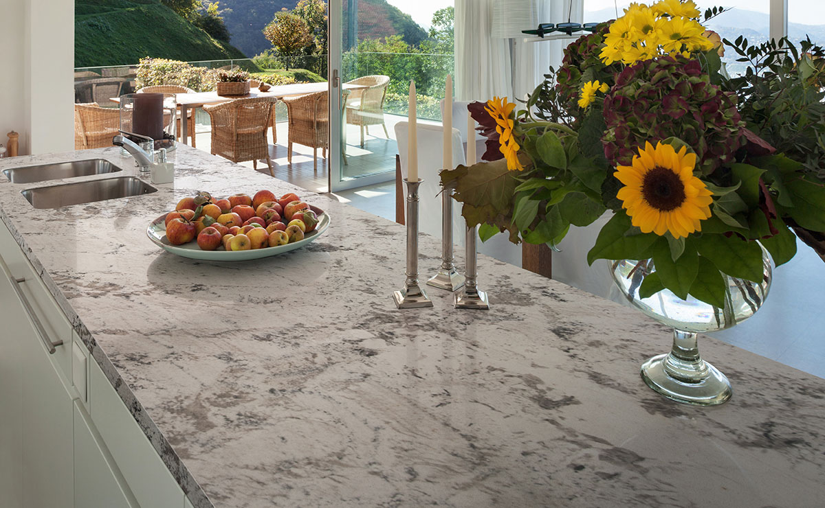 Gray Nuevo Granite scene 4