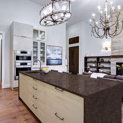 6456Ce4576Abb20Dd8Fbc287 Msi Surfaces Surprise%20Granite Coffee Brown Granite Kitchen%20Scene countertop sample