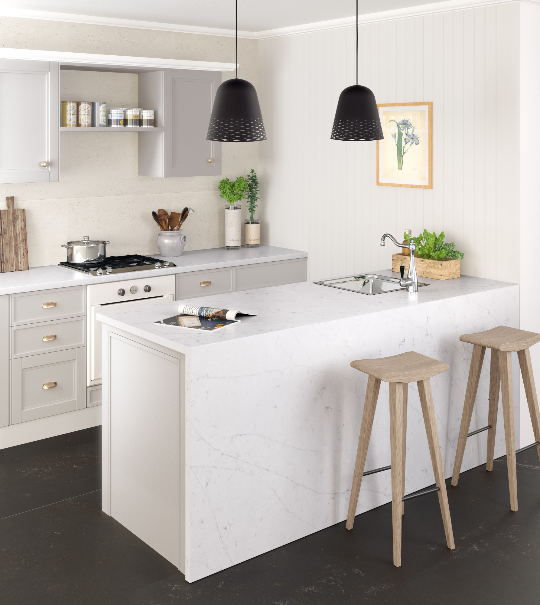 Et Statuario Quartz scene 4