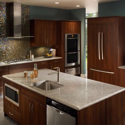 6456Ce4576Abb2227Afbbfeb Silestone Surprise Granite Alpina White Quartz Kitchen Scene countertop sample