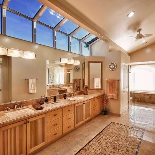 6456Ce4576Abb23302Fbbd9A Msi Surfaces Surprise Granite Crema Marfill Marble Bathroom%20Scene countertop sample