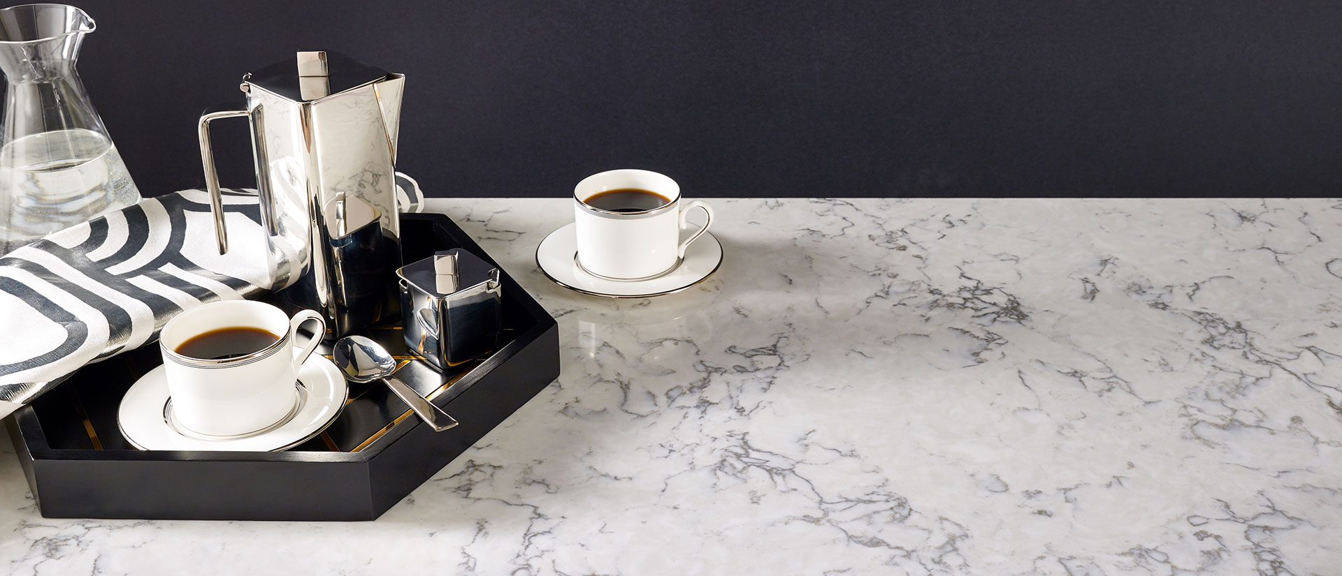Blanca Arabescato Quartz scene 4
