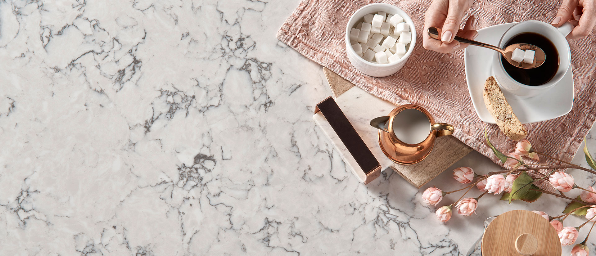 Blanca Arabescato Quartz scene 3