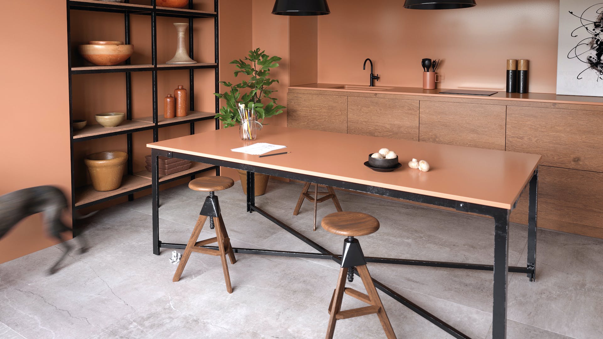 Arcilla Red Quartz scene 4