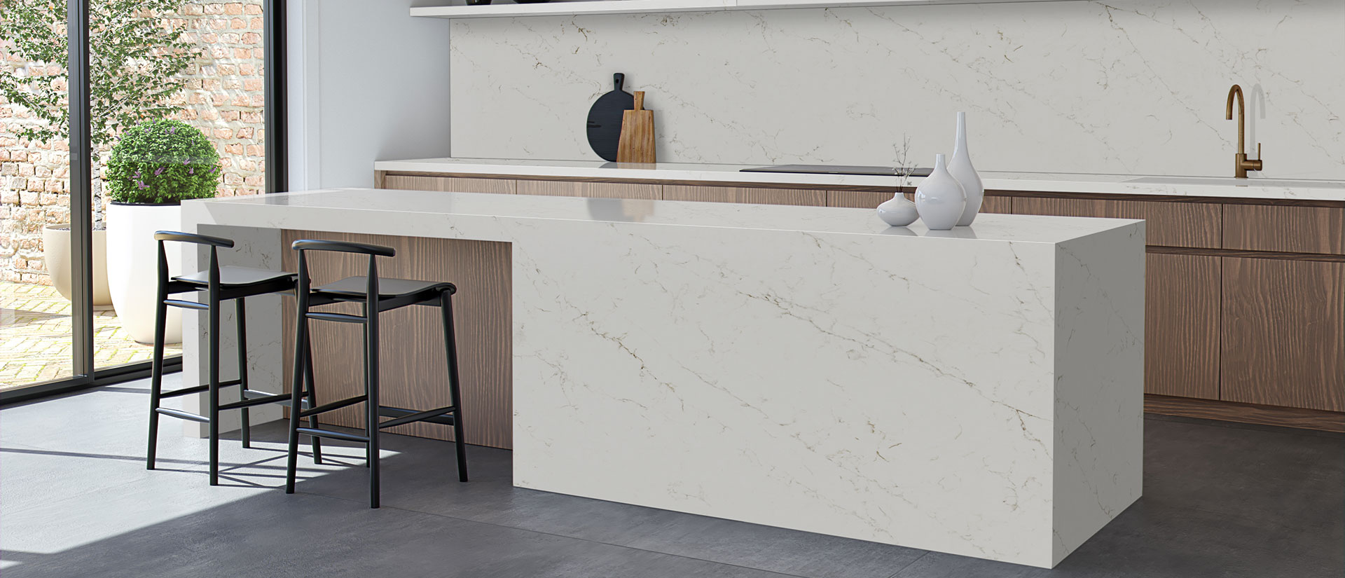Calacatta Delios Quartz scene 4