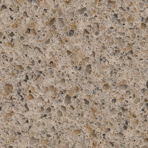 Toasted Almond Quartz slab