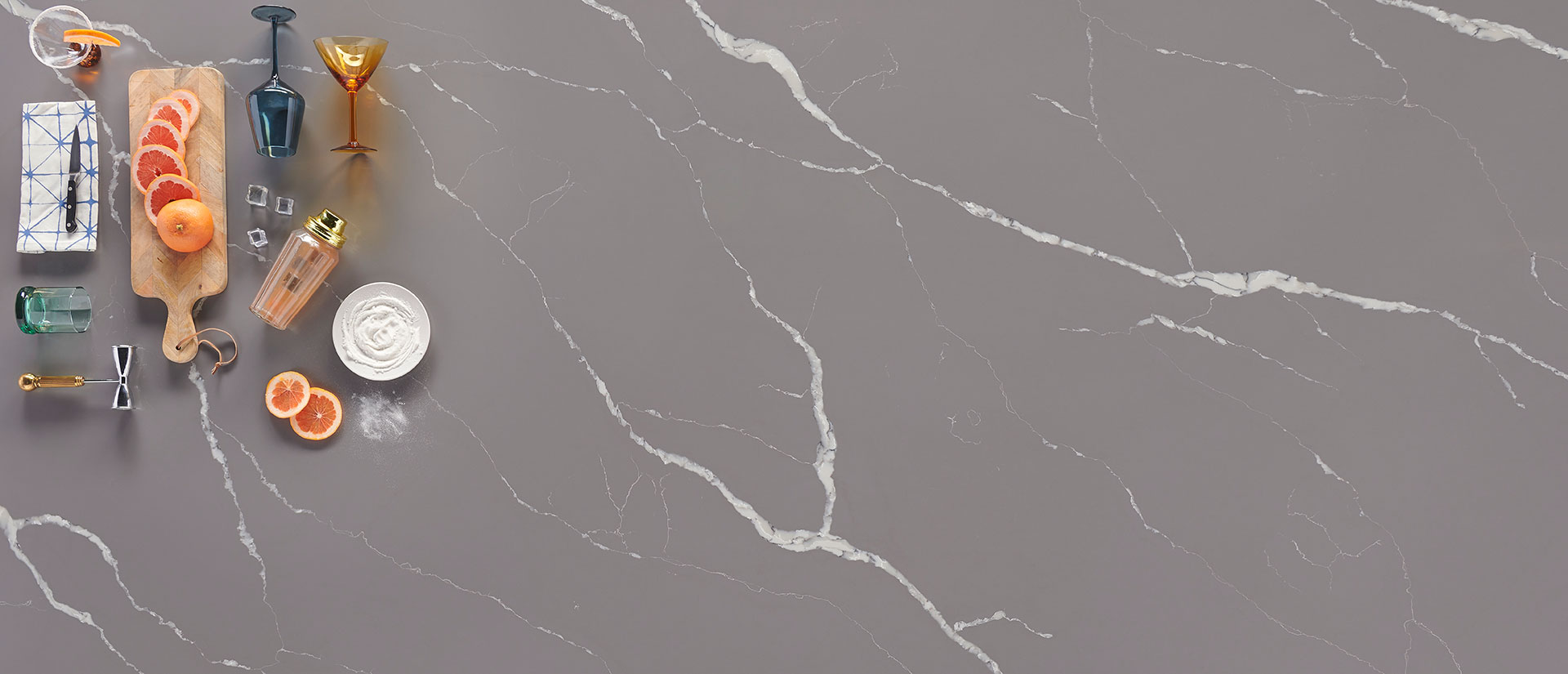 Calacatta Laza Grigio Quartz scene 4