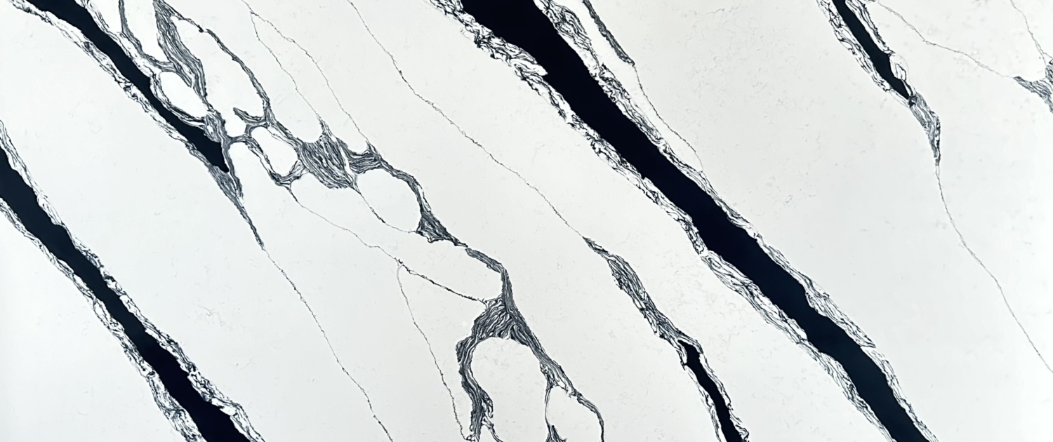 Calacatta Panda White Quartz scene 2