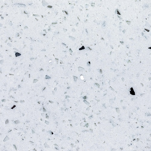 Sparkling White Quartz slab