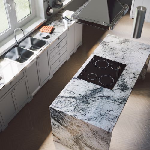 White Lava Granite scene 4
