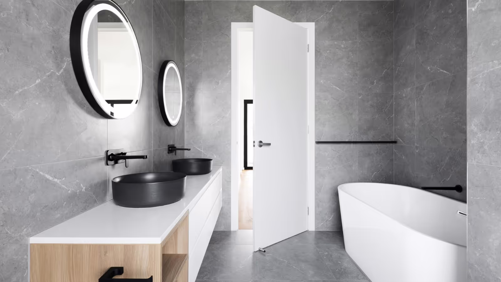 Modern bathroom interior